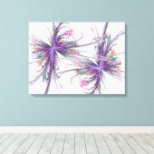 Elegant Butterflies Fractal Wrapped Canvas Afdruk (Insitu (Houten vloer))