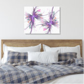 Elegant Butterflies Fractal Wrapped Canvas Afdruk (Insitu (Slaapkamer))