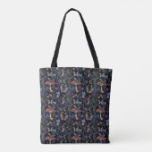 Elegant Butterflies Mushrooms & Botanical Pattern Tote Bag (Achterkant)