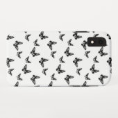 Elegant  Butterflies Patroon B&W Case-Mate iPhone Case (Achterkant (horizontaal))