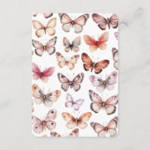 Elegant Butterflies Vrijgezellenfeest AANGEPASTE Q Informatiekaartje (Achterkant)