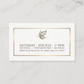 Elegant Butterfly, Admission Ticket Informatiekaartje (Achterkant)