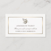 Elegant Butterfly, Admission Ticket Informatiekaartje (Voorkant)