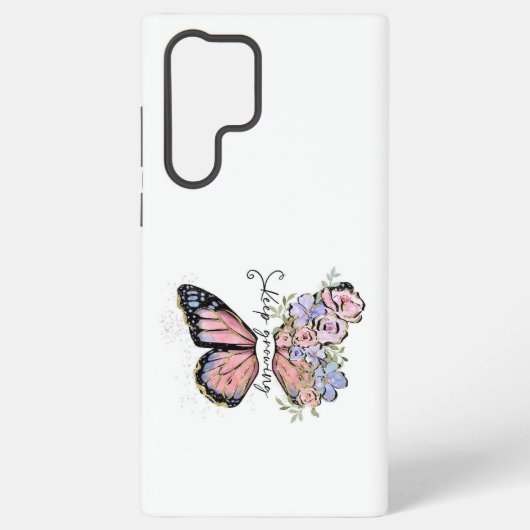 Elegant Butterfly and Floral Design Samsung Galaxy Samsung Galaxy Hoesje (Achterkant)