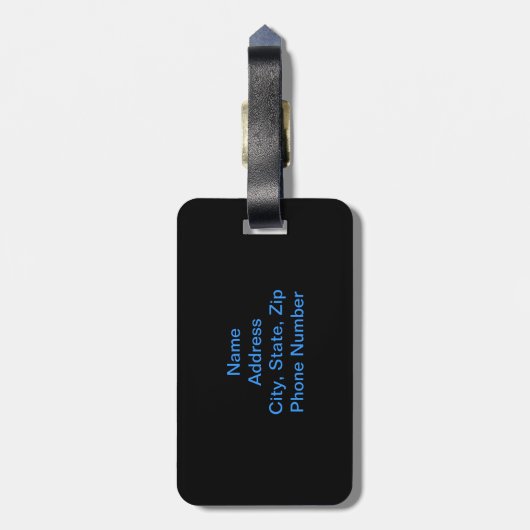 Elegant Butterfly Bagagelabel (Achterkant verticaal)