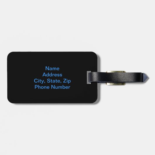 Elegant Butterfly Bagagelabel (Achterkant horizontaal)