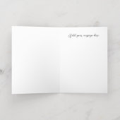 Elegant Butterfly Birthday Folie Wenskaart (Binnenlaag)