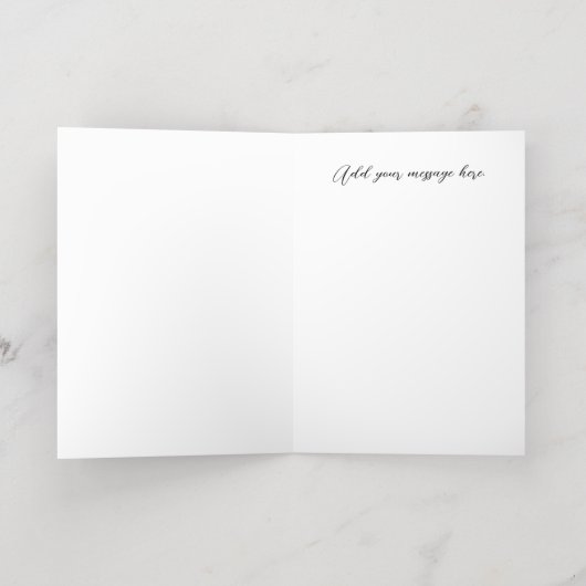 Elegant Butterfly Birthday Folie Wenskaart (Binnenlaag)