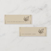 Elegant Butterfly Bladwijzer Mini Visitekaartje (Voorkant / Achterkant)