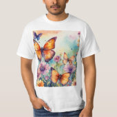 "Elegant Butterfly Bliss T-shirt" T-shirt (Voorkant)