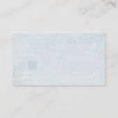 Elegant Butterfly  Blue Romantic Ephemera Visitekaartje (Achterkant)