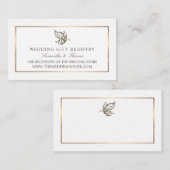 Elegant Butterfly, Cadeauregister Informatiekaartje (Voorkant / Achterkant)