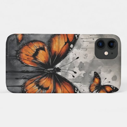 Elegant Butterfly Case-Mate iPhone Case (Achterkant (horizontaal))