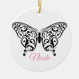 Elegant Butterfly Ceramic Ornament Design by Eksi