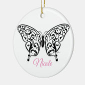 Elegant Butterfly Ceramic Ornament Design by Eksi (Links)