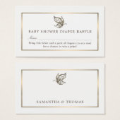 Elegant Butterfly, diaper Raffle Ticket Visitekaartjes (Voorkant /achterkant)