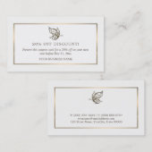 Elegant Butterfly, Discount Voucher Kortingskaartje (Voorkant / Achterkant)