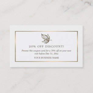 Elegant Butterfly, Discount Voucher Kortingskaartje