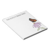 Elegant Butterfly en Paarse Vloerstijl Notitieblok (Schuin)