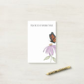 Elegant Butterfly en Paarse Vloerstijl Post-it® Notes (Op bureau)