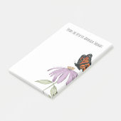 Elegant Butterfly en Paarse Vloerstijl Post-it® Notes (Schuin)
