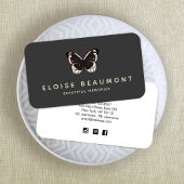 Elegant Butterfly Event Planner Logo Visitekaartje