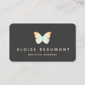 Elegant Butterfly Event Planner Visitekaartje (Voorkant)