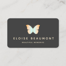 Elegant Butterfly Event Planner Visitekaartje