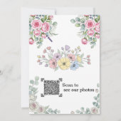 Elegant Butterfly Floral Heart Wedding Thank You Bedankkaart (Achterkant)