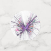 Elegant Butterfly Fractal Confetti (Kleine voorkant)