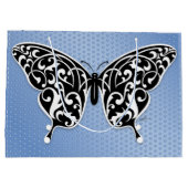 Elegant Butterfly Gift Bag Design by Edward Eksi Groot Cadeauzakje (Achterkant)