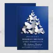 Elegant Butterfly Monarch CHRISTMAS HOLIDAY BRUNCH Kaart (Voorkant / Achterkant)