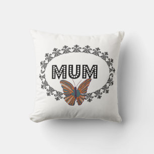 Elegant Butterfly Mum Cushion Kussen