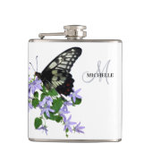 Elegant  Butterfly-naam Heupfles (Voorkant)