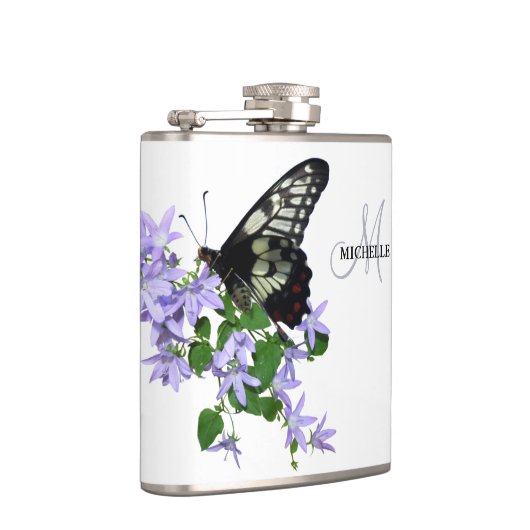 Elegant Butterfly-naam Heupfles (Rechts)