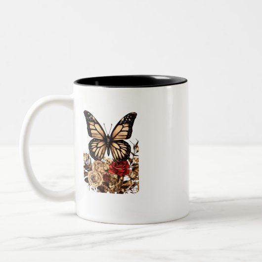 Elegant Butterfly Outline Mok - 11 oz (Links)