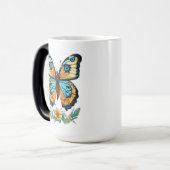 Elegant Butterfly Outline Mok - Symbool van Transf (Voorkant links)