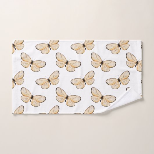 Elegant Butterfly Patroon Bad Handdoek (Handdoek)