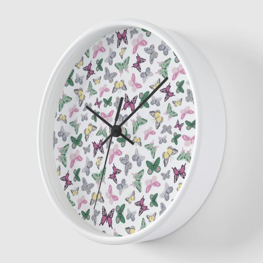 Elegant Butterfly Patroonklok (Hoek)