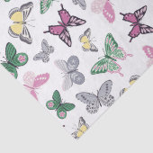 Elegant Butterfly Patroonpapier Tissuepapier (Detail)