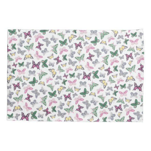 Elegant Butterfly Pattern Kussensloop (Achterkant)