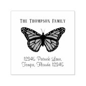 Elegant Butterfly Retour Adres Aangepast Zelfinktende Stempel (Design)