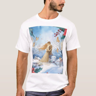 Elegant Butterfly Romance T-shirt