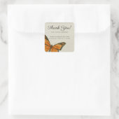 Elegant Butterfly Romantic  Ephemera Vierkante Sticker (Tas)