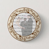 Elegant Butterfly Round Button (Voorkant)