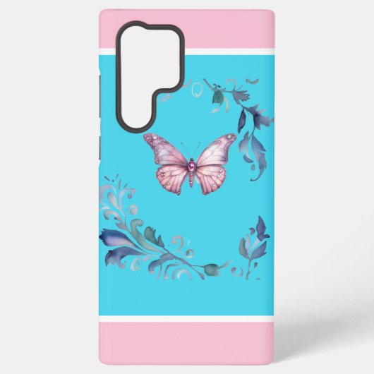 Elegant Butterfly Samsung Galaxy S22 telefoonhoesj Samsung Galaxy Hoesje (Achterkant)