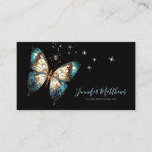 Elegant Butterfly Script Visitekaartje (Voorkant)