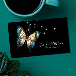 Elegant Butterfly Script Visitekaartje