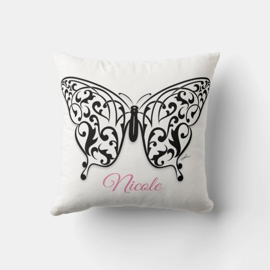 Elegant Butterfly Sierkussen Design by Eksi (Achterkant)