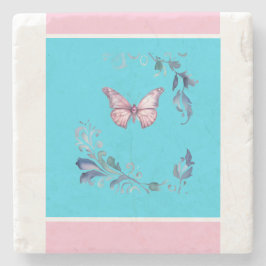 Elegant Butterfly Stone Onderzetter